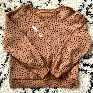 Abercrombie leopard pullover